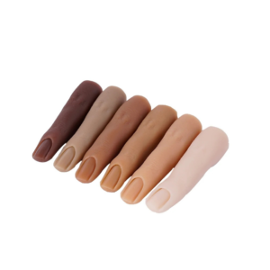Flexible Silicone Practice Fingers For Acrylic Nails
