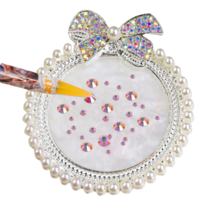 Bow Decorated Resin Nail Art Palette