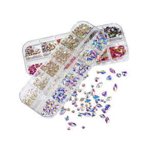 Multi Shapes Holographic Nail Art Rhinestones