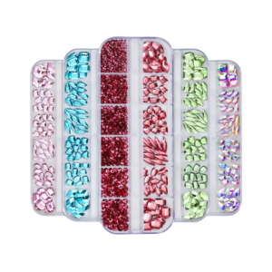 Multi-Shapes Flat Back Nail Rhinestones