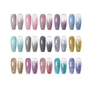 Colorful Fine Glitter Gel Nail Polish