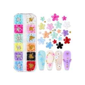 3D Flower Nail Art Charms