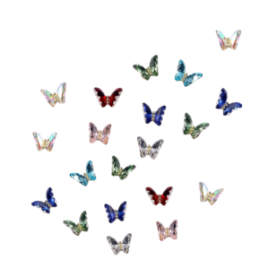 Butterfly Design Nail Art Crystals