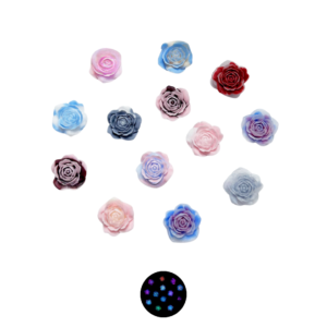 Glow In The Dark Flower Nail Art Charm