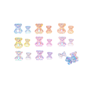 Kawaii Aurora Bear Nail Art Charm