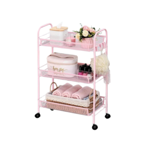 TOOLF 3 Tier Metal Rolling Storage Cart