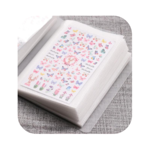 100 Slots Nail Art Sticker Storage Book